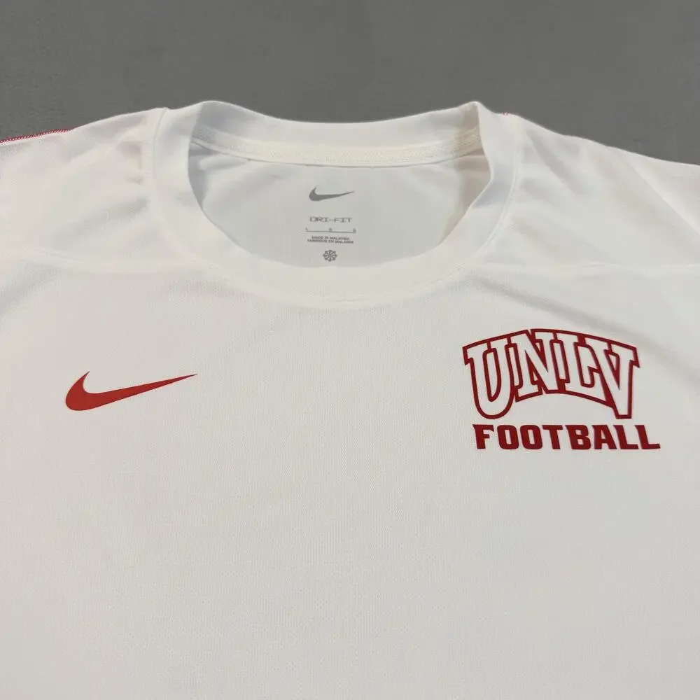 UNLV Rebels Shirt Mens Large White NCAA Football Nike Dri Fit T-Shirt Tee